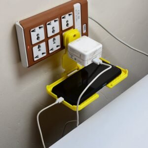 multi purpose yellow wall holder stand for mobile charging