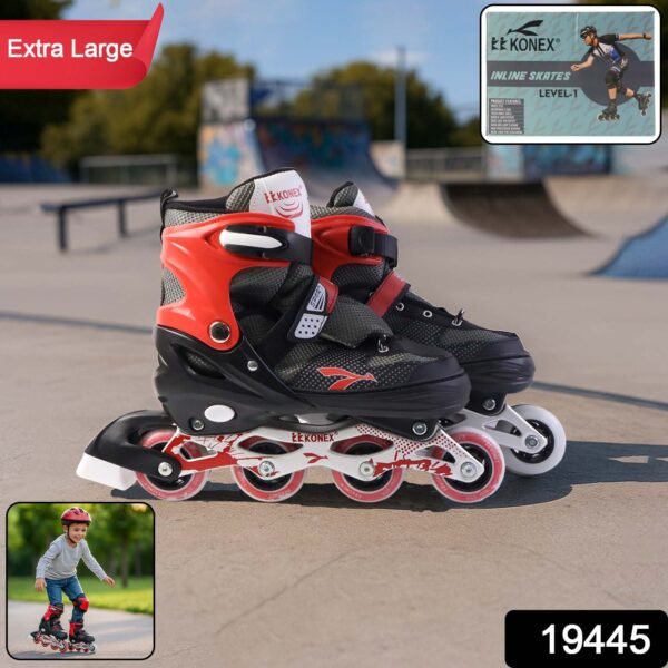 professional adjustable inline skates for kids and adults (xl / 1 pair)