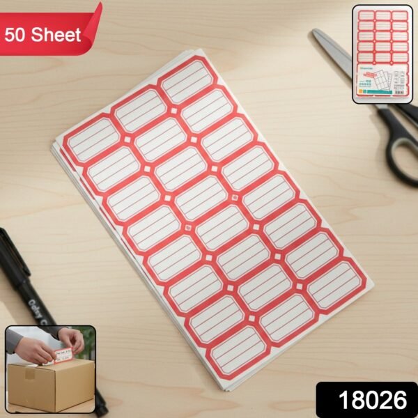 50 sheets self adhesive label stickers