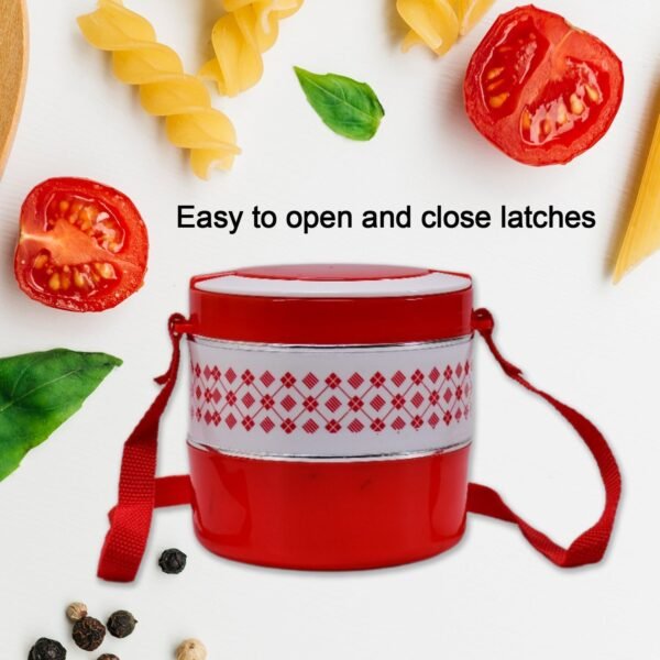 2layer adjustable insulated tiffin set of 1, blue 2 containers lunch box