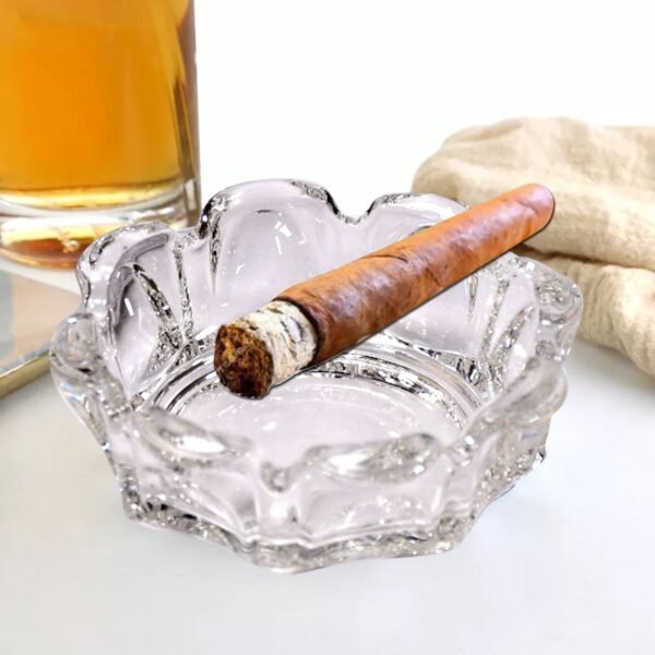 sanford round cigar & cigarette ashtray for home/office decor