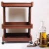 plastic serving trolley kitchen bar cart for bar, living room