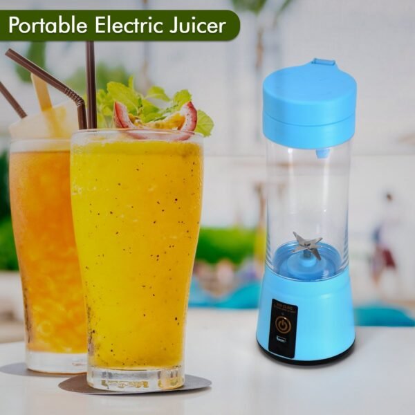 portable usb rechargeable 6 blade juicer blender