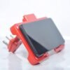 multi purpose wall holder stand for mobile charging (red)