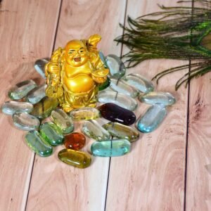 glass gem stone, flat round marbles pebbles for vase fillers, attractive pebbles for aquarium fish tank.