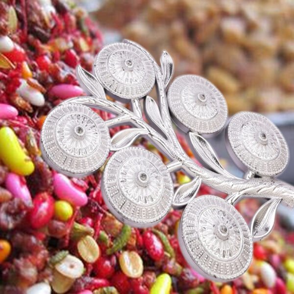 tree shape 6 compartment mukhwas dani serving tray for home & kitchen use