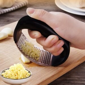 stainless steel garlic press crusher for kitchen