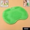 green silicone bath massage cushion â€“ suction cup exfoliating foot scrubber & mat