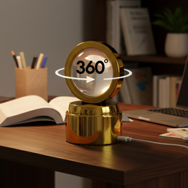 bajrang bali 3d crystal ball night light with led illumination (1 pc)