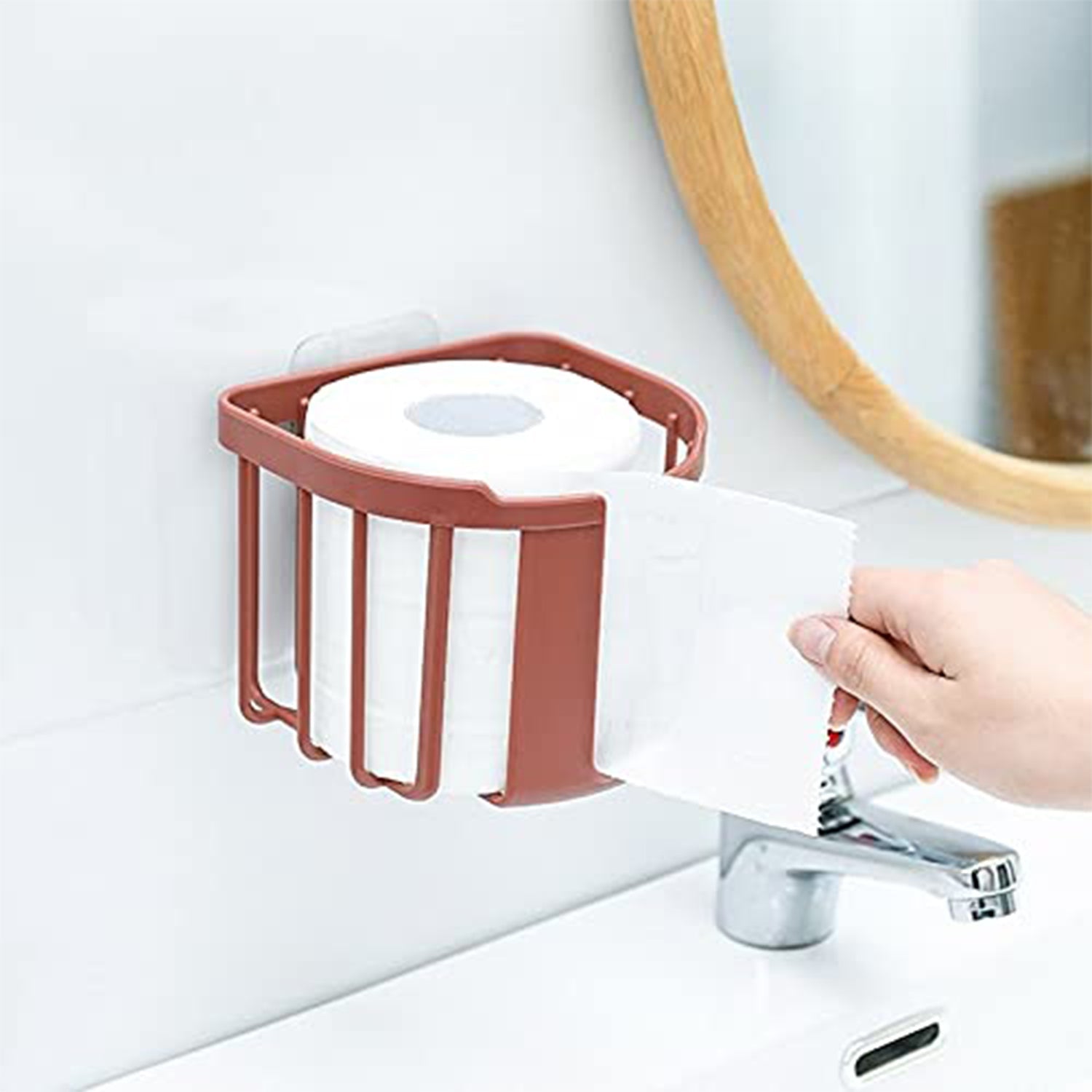 toilet roll holder, toilet paper holder hanger for bathroom and kitchen