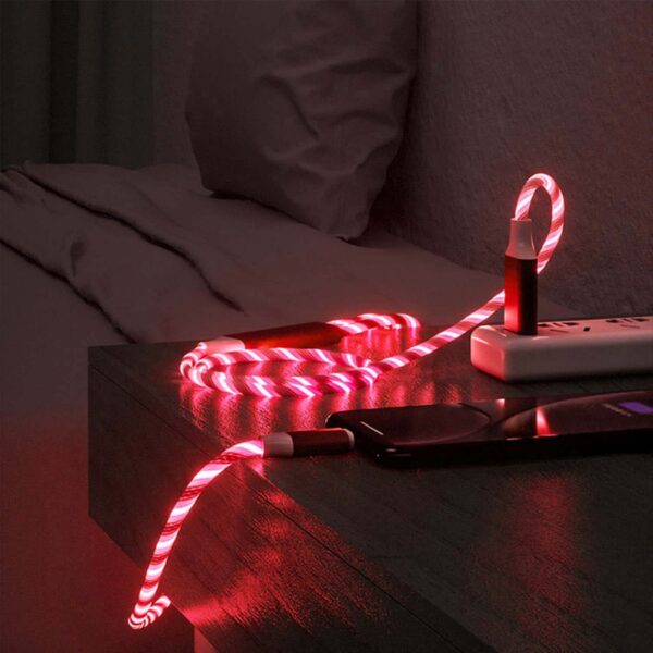 3 in 1 led glow fast charging cable (1 pc)
