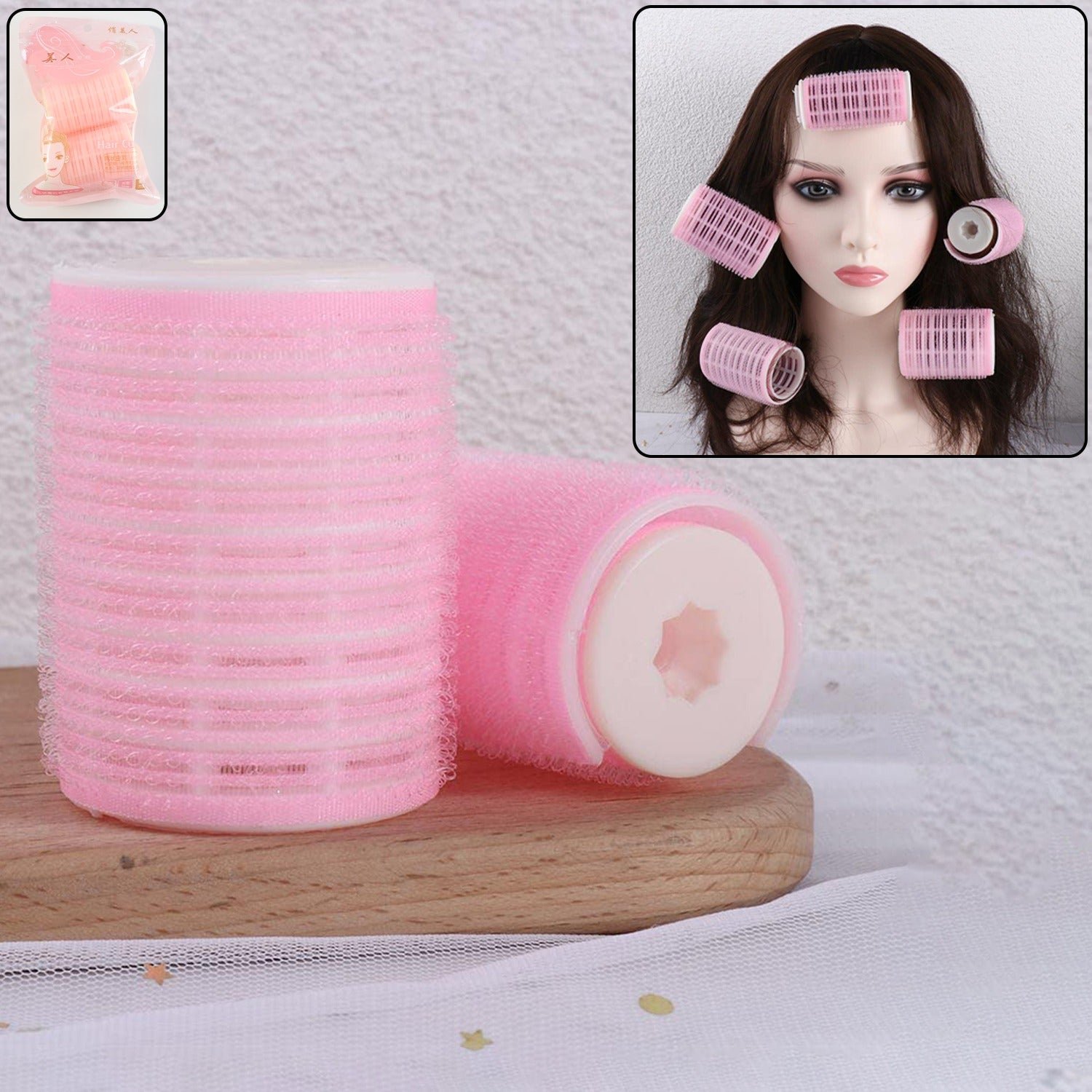 premium self grip hair styling velcro rollers set