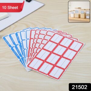 10 sheets self adhesive label stickers