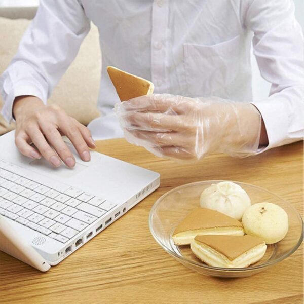 eco friendly kitchen hand gloves, disposable hand gloves, free size (100 pc)