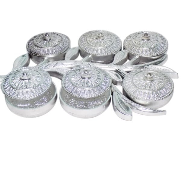 tree shape 6 compartment mukhwas dani serving tray for home & kitchen use