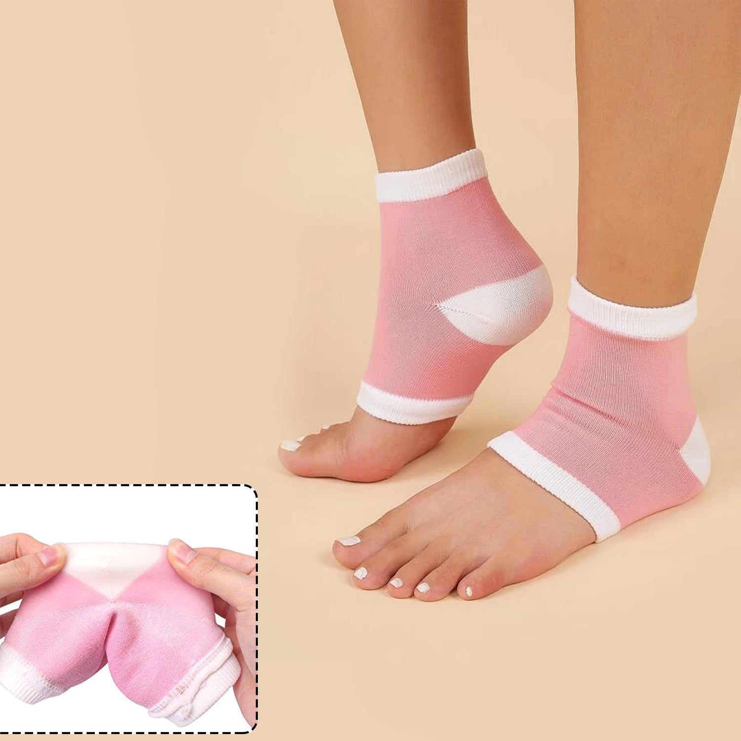 open toe socks for dry hard cracked skin moisturizing while you sleep.