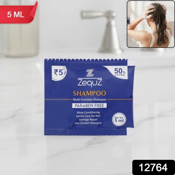 zequz paraben free multi function conditioning shampoo sachet (5 ml / 1 pc)
