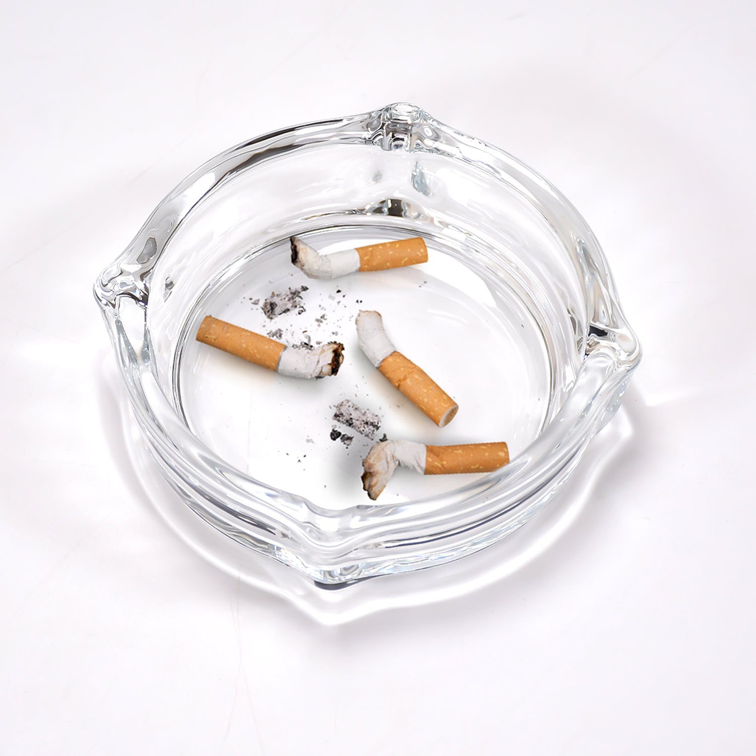 brunswick crystal glass ashtray for home & office