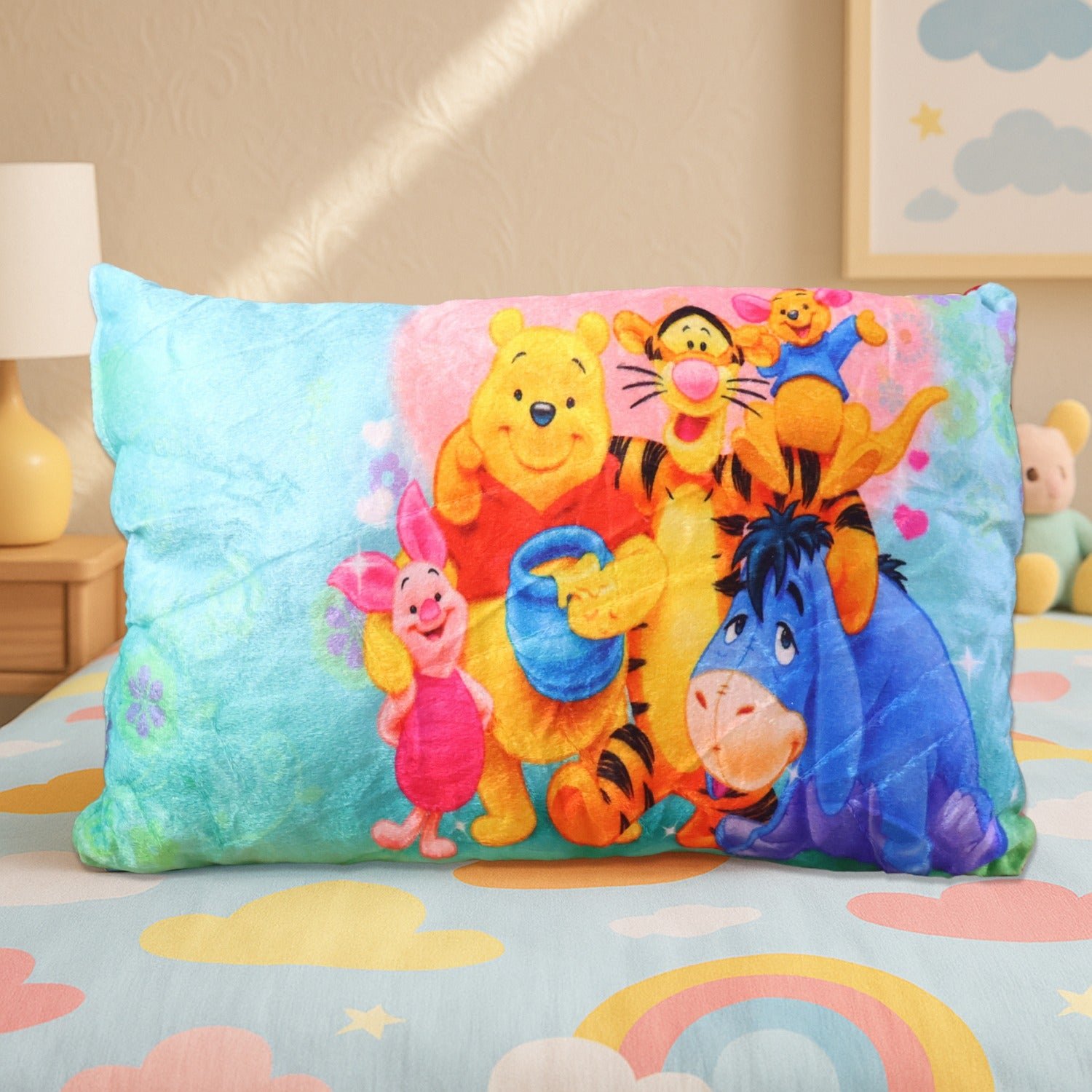 soft plush cartoon character kids pillow (40 x 25 cm / 1 pc)