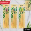 eco friendly bamboo toothbrush twin pack (12 packets Ã— 24 pieces)