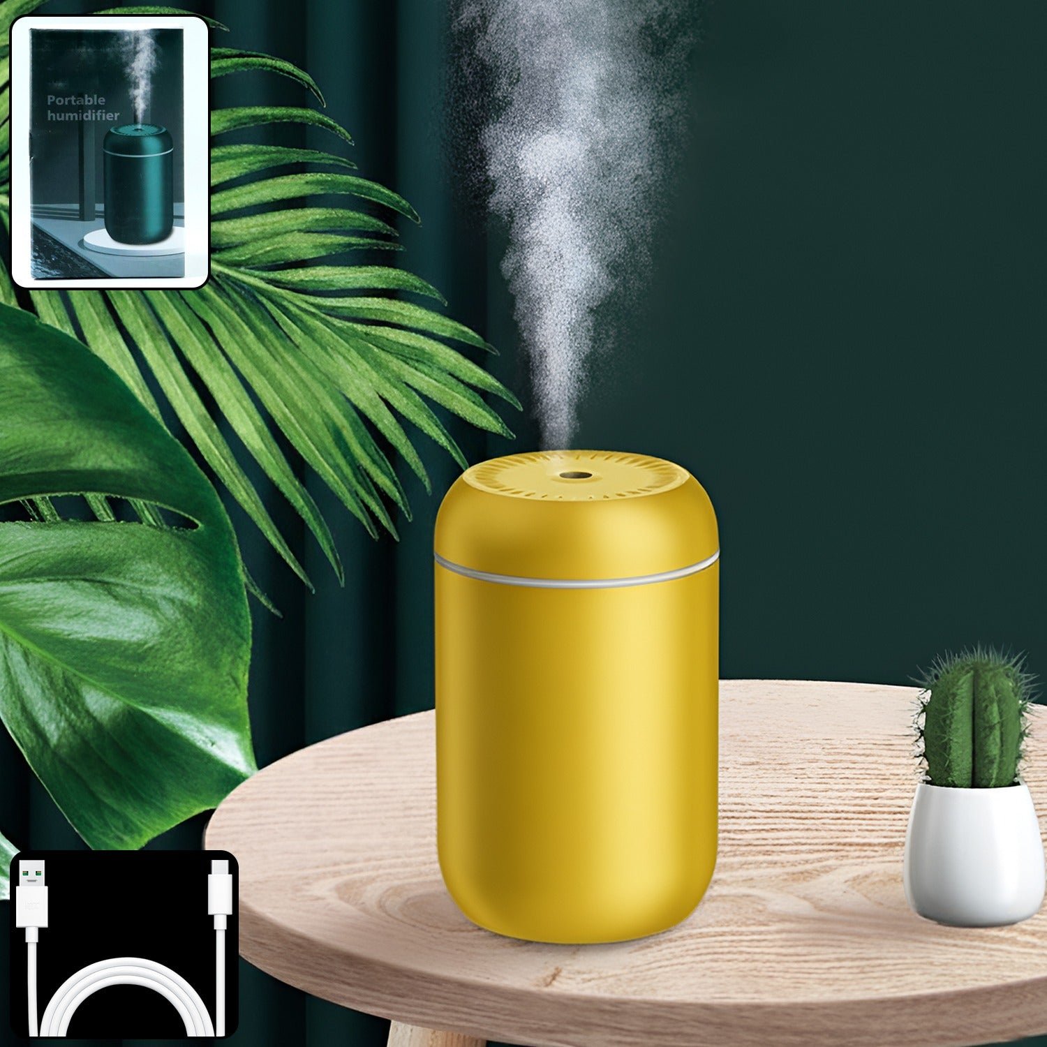 portable usb powered mini air humidifier (1 pc)