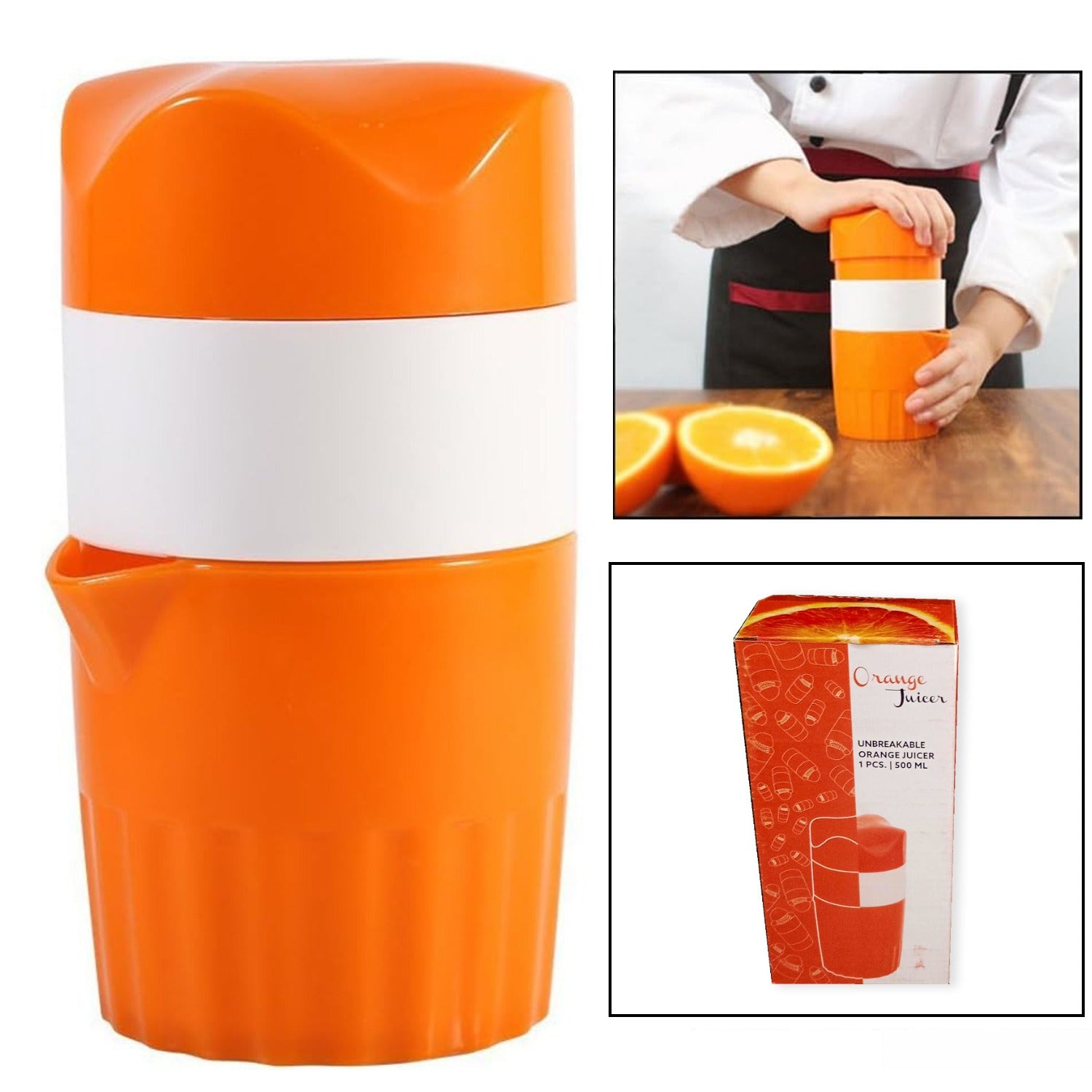 manual handheld citrus orange lemon juicer fruit press squeeze extractor new