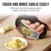 stainless steel garlic press crusher for kitchen