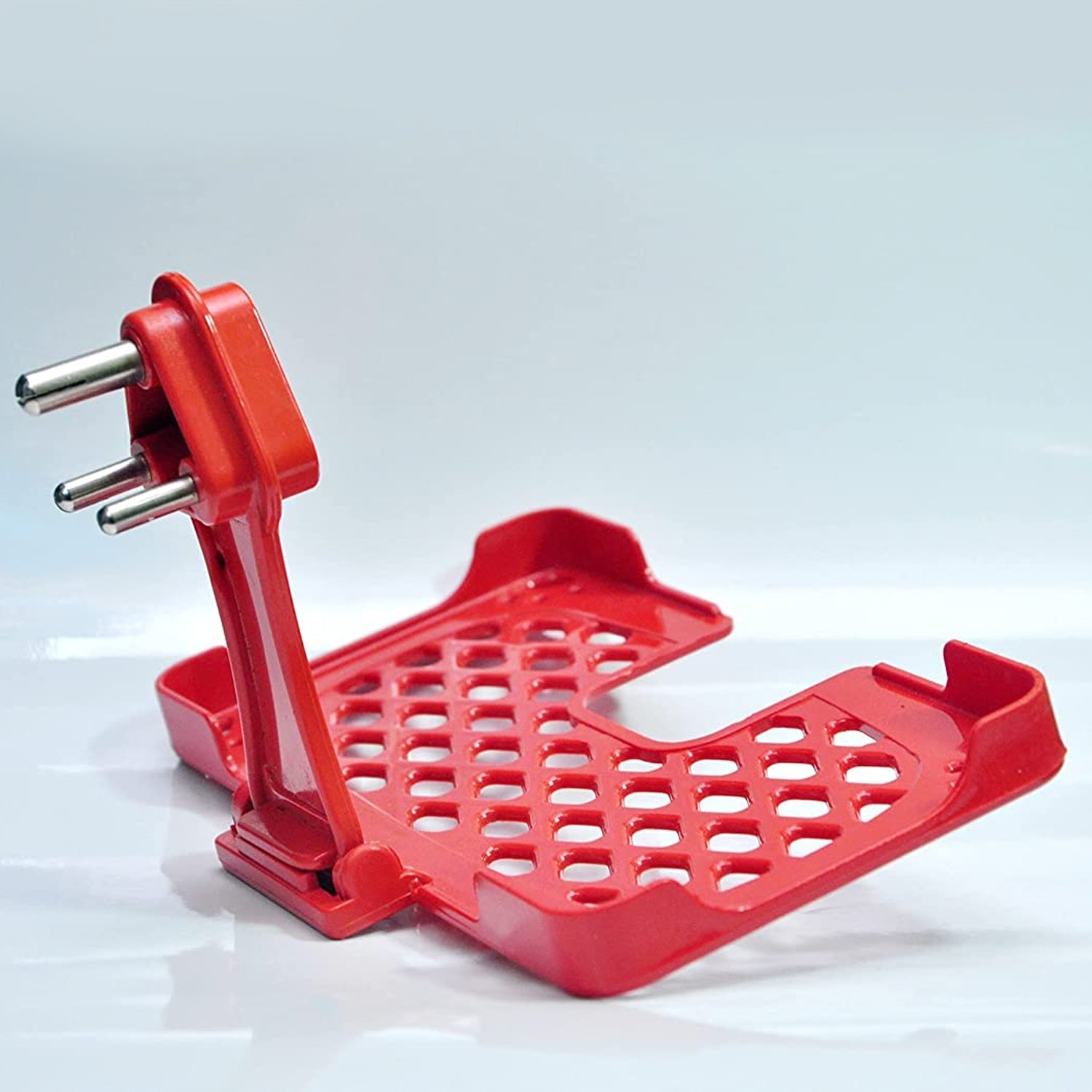multi purpose wall holder stand for mobile charging (red)