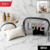 3 in 1 premium makeup bag set