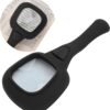 handheld led magnifying glass â€“ 6 lighted magnifier for reading & inspection