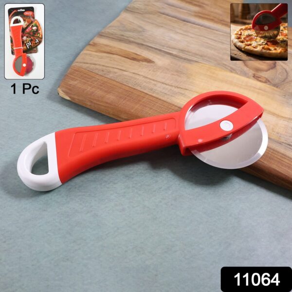 multipurpose pizza cutter with ergonomic handle (1 pc)