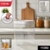 airtight lock & seal transparent kitchen storage container (1100 ml)