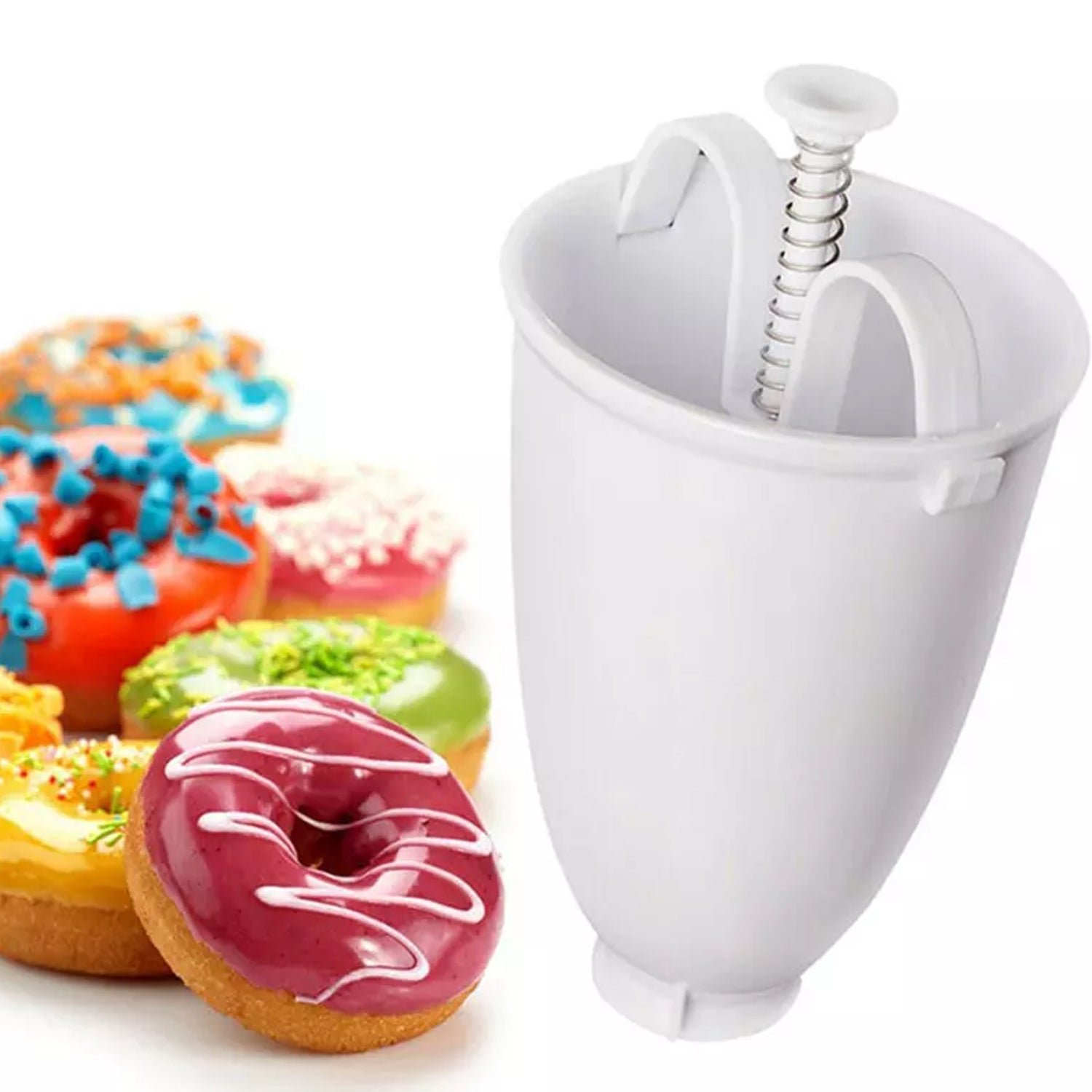 mini donut & medu vada maker dispenser plastic