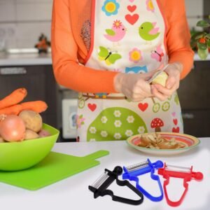 3pc durable blade vegetable peelers with ergonomic handles 3pc durable blade vegetable peelers with ergonomic handles