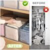 7 grid clothes organizer for wardrobe storage