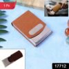 premium leather finish visiting card holder (1 pc)