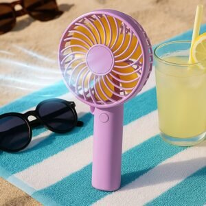 portable mini handy fan & personal table fan (battery not include)