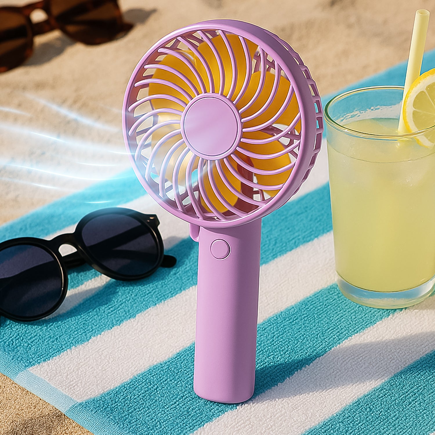 portable mini handy fan & personal table fan (battery not include)