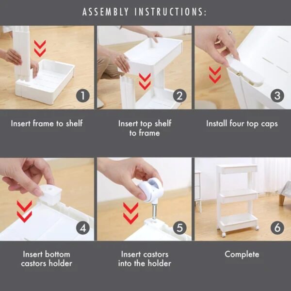 plastic serving trolley kitchen bar cart for bar, living room