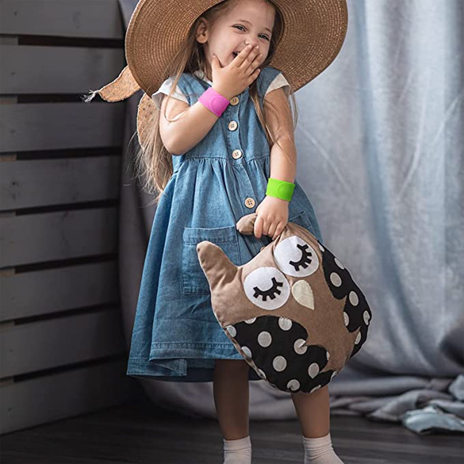 slap bracelets for kids boys girls silicone spiky snap wristbands (multicolor)