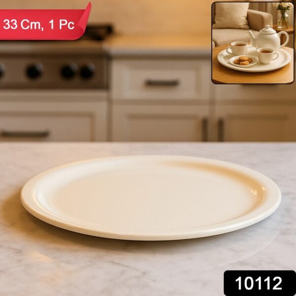 large round multi purpose serving plate / tray (1 pc / 33 cm)