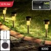 solar lawn lamp set of 12 pc