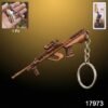metal gun shape keychain (1 pc)