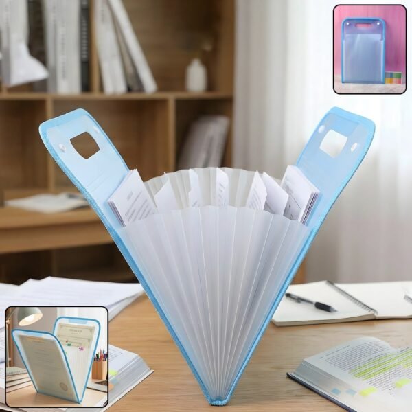 13 pocket document file folder with handle