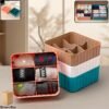 square organizer box with 6 compartments (set of 2)