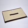 foldable storage box with lid and handles cotton linen organizer for nursery