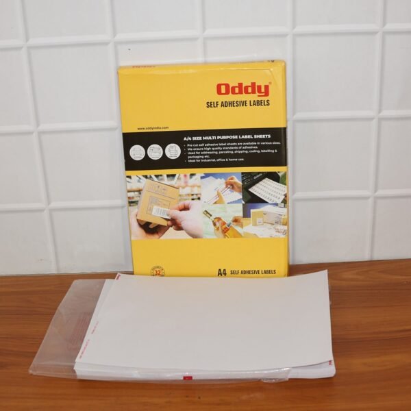 oddy self adhesive label sheets â€“ a4 full sheet labels (100 sheet)