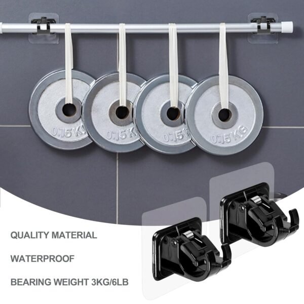 wall mounted adjustable bathroom hanging rod (1 pc)