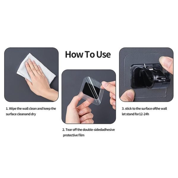 wall mounted adjustable bathroom hanging rod (1 pc)