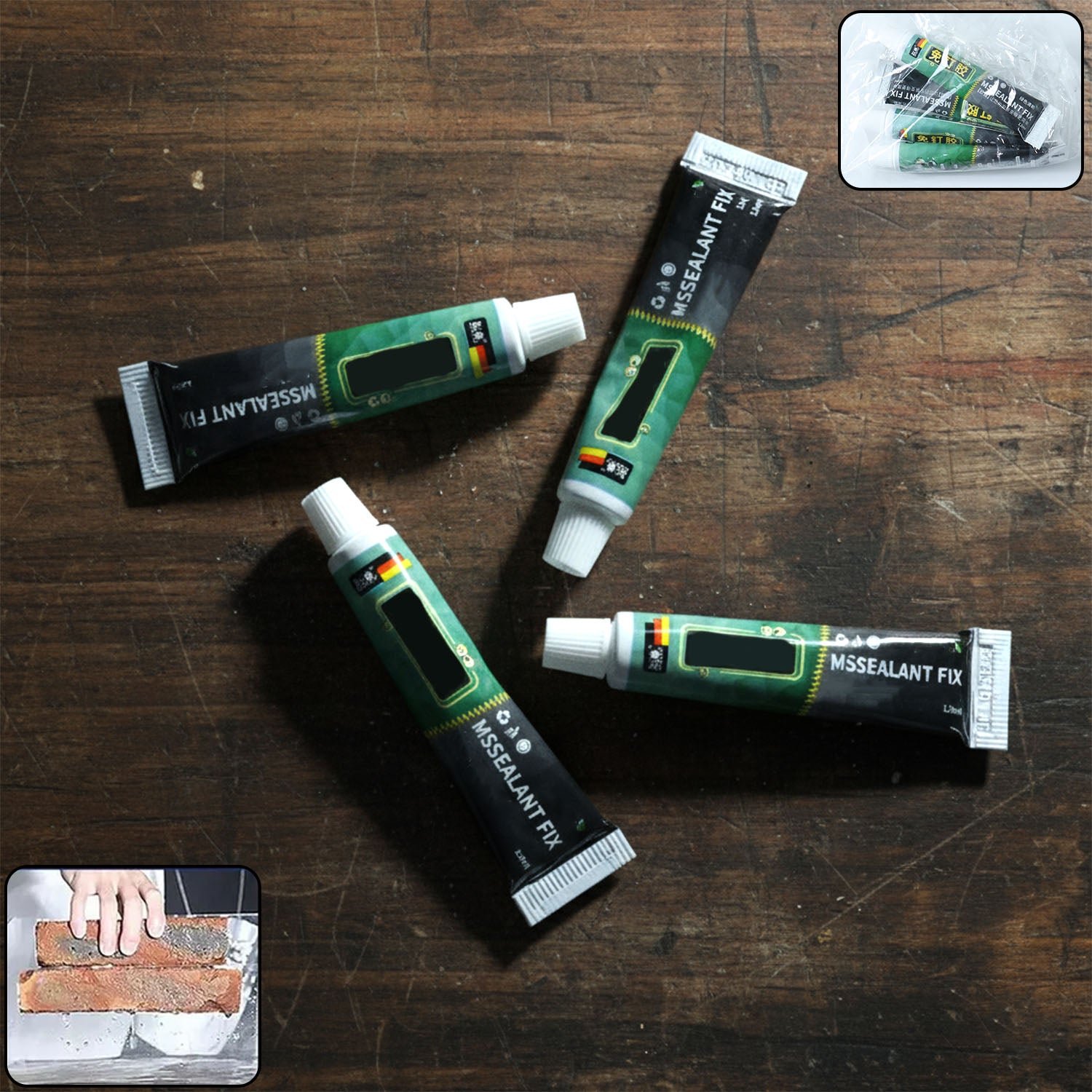 multi purpose instant sealant repair adhesive tube pack of 4 (12 ml each)